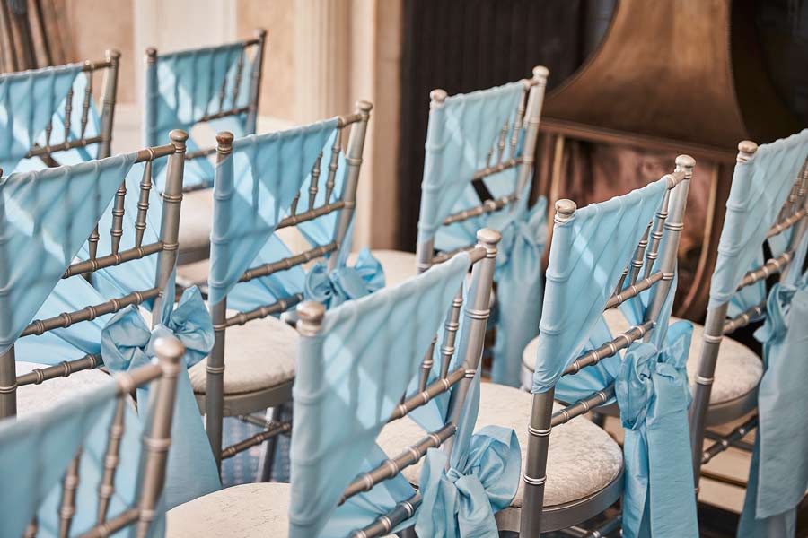 wedding chairs at sedgebrook hall