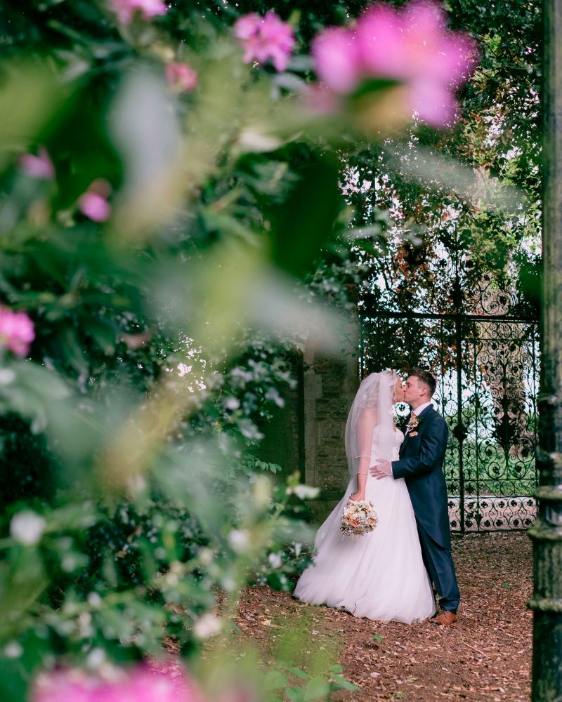 bride and groom at wedding venue northampton