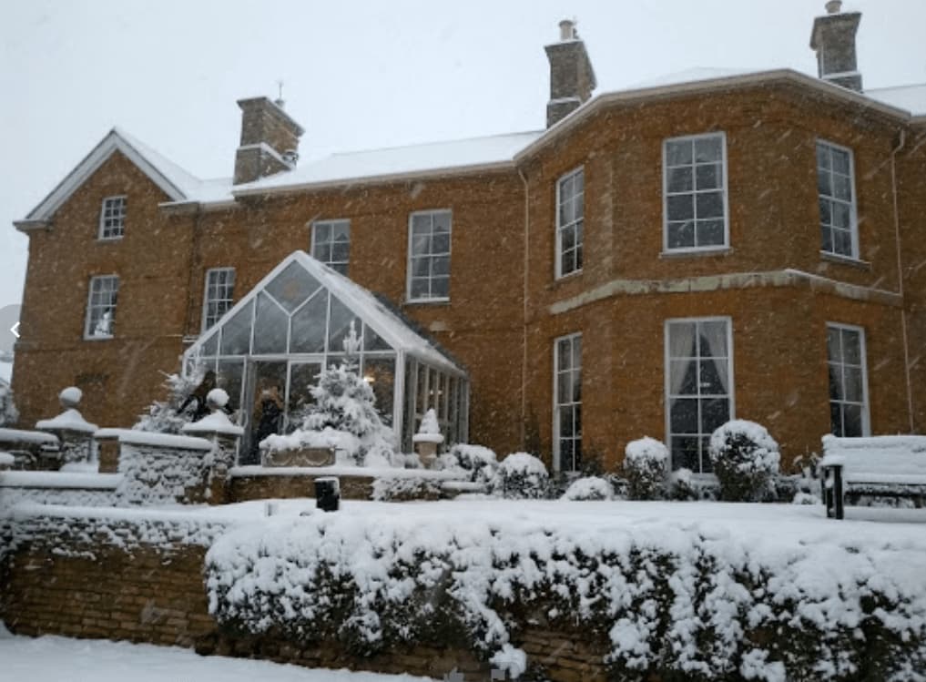 Sedgebrook Hall in the snow